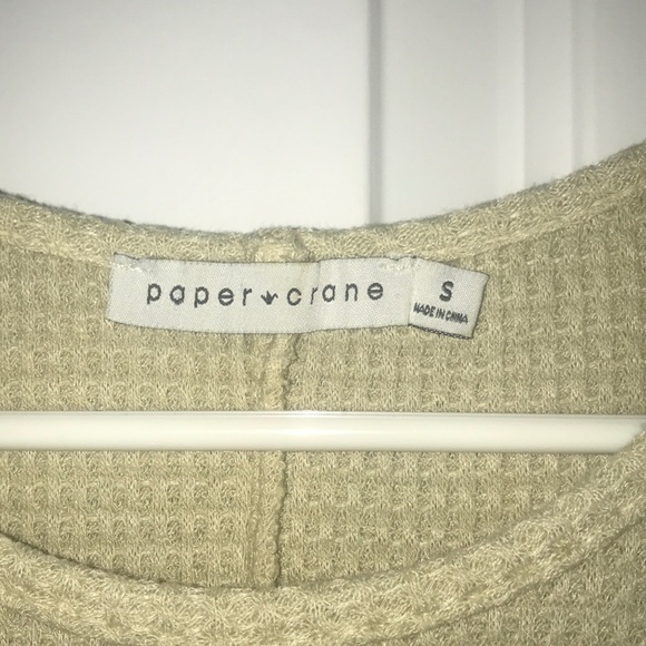 Tan/Olive No Sleeve Sweater - Picture 3 of 3